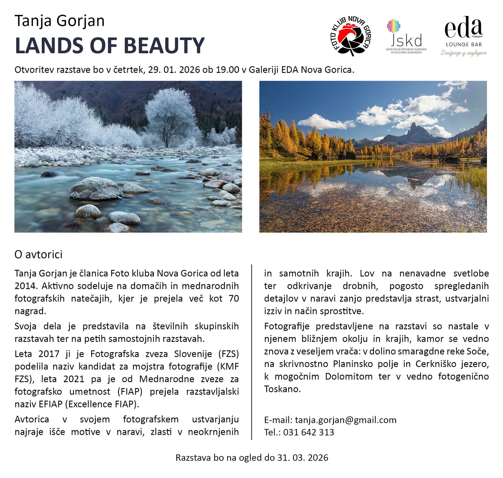 Tanja Gorjan vabilo Eda